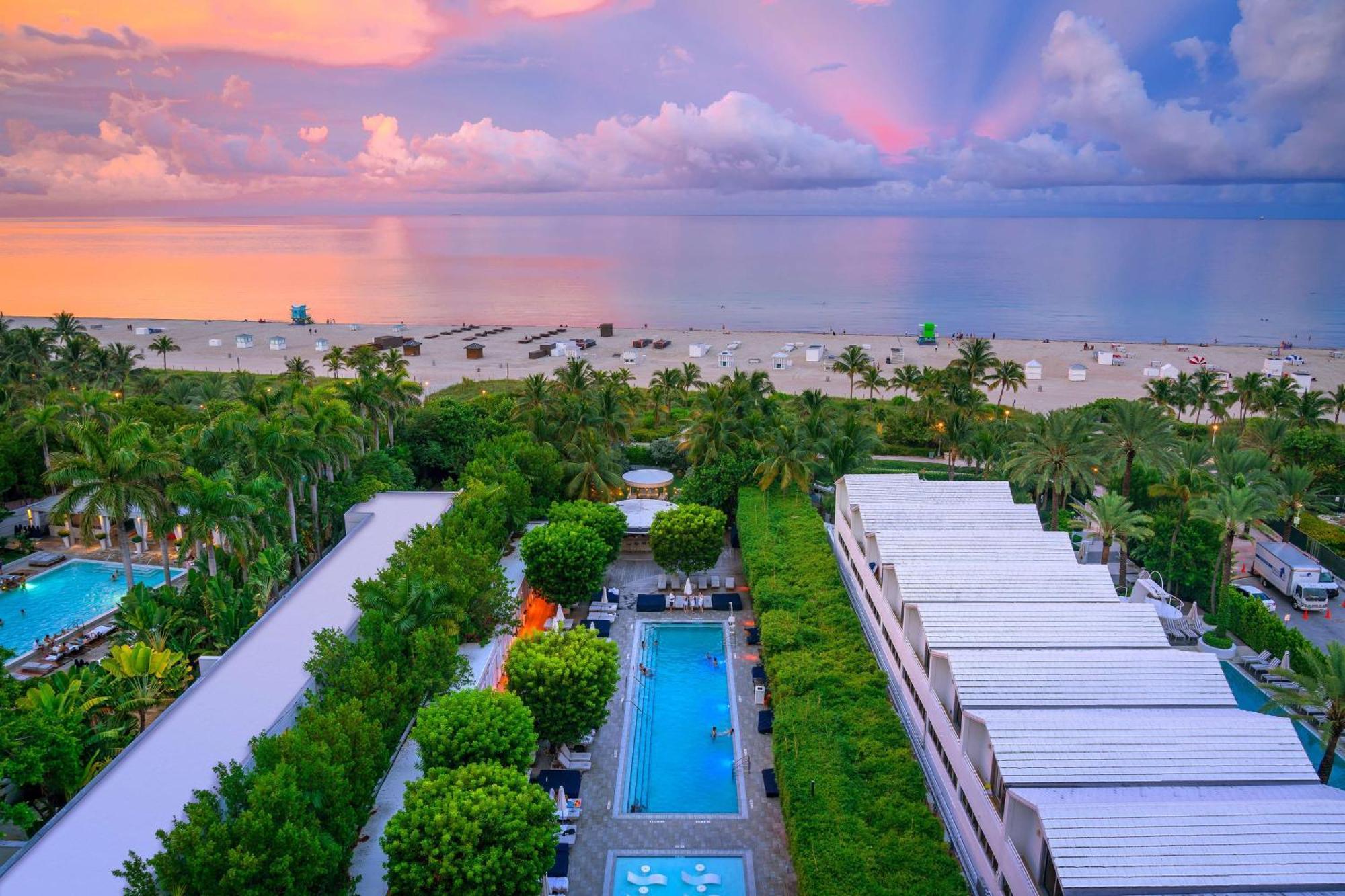 Nautilus Sonesta Miami Beach Luaran gambar Aerial view of the hotel